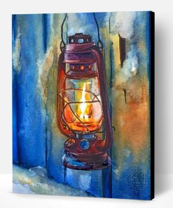 Vintage Lantern Paint By Number