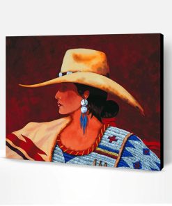 Western Cowgirl Paint By Number