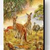 Wild Kangaroos And Animals Paint By Number