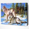 Wolves In Snow Paint By Number