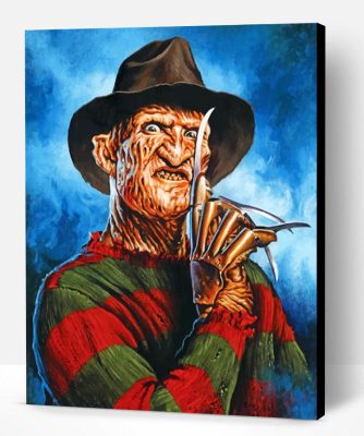 Scary Freddy Krueger Paint By Number