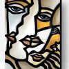 Abstract Cubism Faces Paint By Number