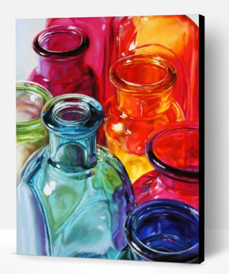 Aesthetic Colored Bottles Paint By Number