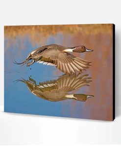 Aesthetic Duck In Flight Paint By Number