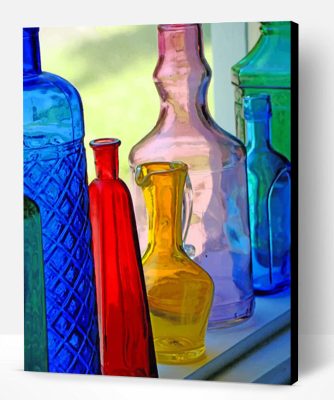 Colored Bottles Paint By Number