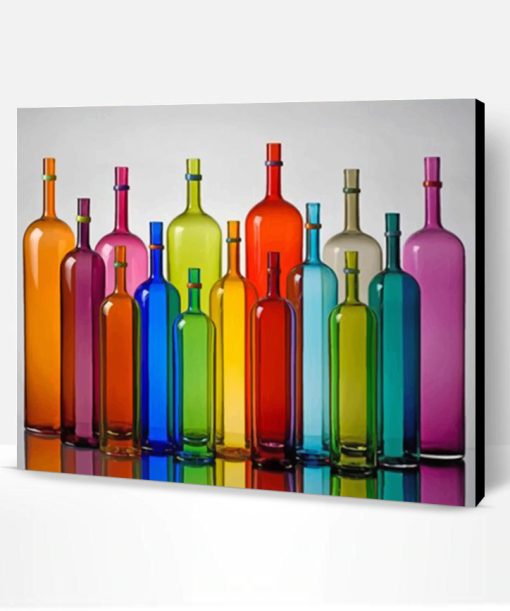 Colorful Bottles Paint By Number