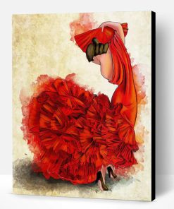 Flamenco Dancer Art Paint By Number