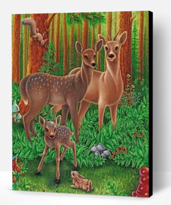 Wild Deers Paint By Number