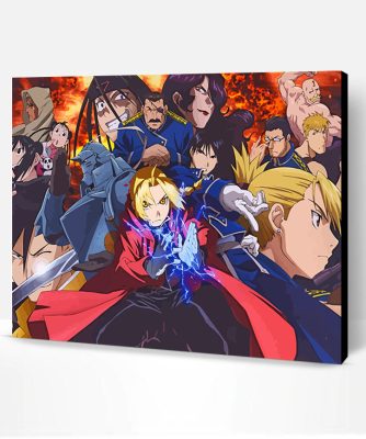 Fullmetal Alchemist Anime Paint By Number