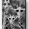 Giraffes With Sunglasses Paint By Number
