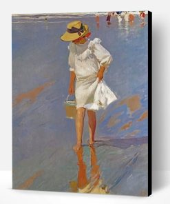 Girl On The Beach Paint By Number