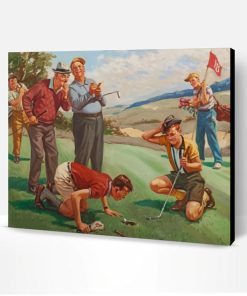 Golf Scene Paint By Number