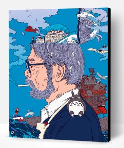 Hayao Miyazaki illustration Paint By Number