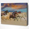 Horses Running In Desert Paint By Number