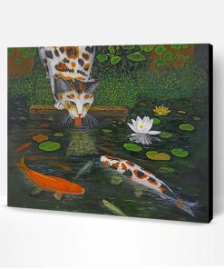 Koi Pond Cat Paint By Number