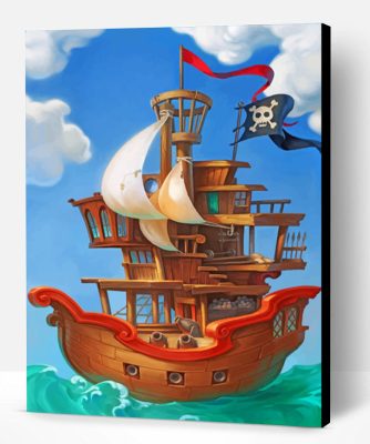 Pirate Ship Paint By Number