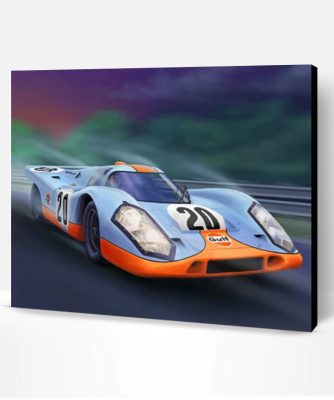 Porsche 917 Car Paint By Number