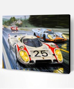 Porsche 917 Racing Paint By Number
