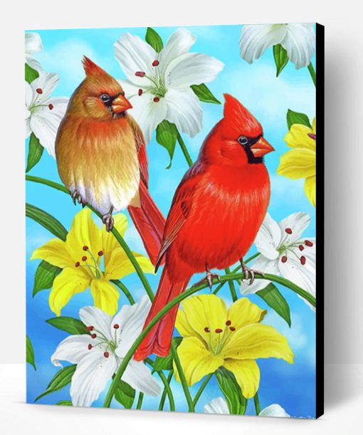 Cardinals Birds Paint By Number