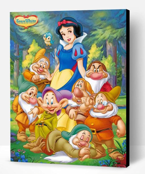 Snow White And Dwarfs Paint By Number