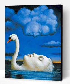 Swan Woman And Cloud Man Paint By Number
