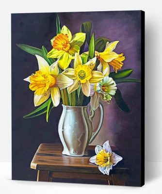 Flowers Vase Paint By Number