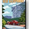 Vintage Travel New Hampshire Paint By Number