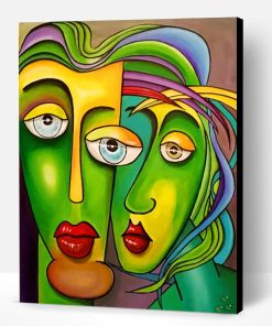 Abstract Faces Paint By Number