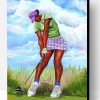 African Golf Player Paint By Number