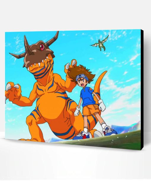 Agumon And Tai Kamiya Paint By Number