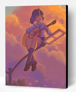 Anime Guitarist Girl Paint By Number