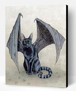 Bat Cat Paint By Number