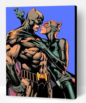 Batman And Catwoman Heroes Paint By Number