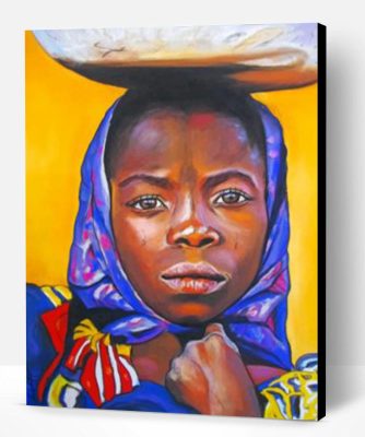 Black African Girl Paint By Number