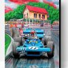 Blue Formula 1 Car Paint By Number