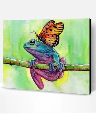 Butterfly On Frog Paint By Number