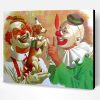 Clowns And Dog Paint By Number