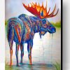 Colorful Moose Art Paint By Number