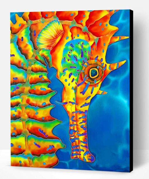 Colorful Seahorse Paint By Number