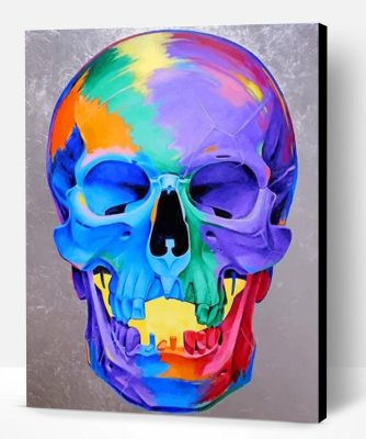 Colorful Skull Paint By Number