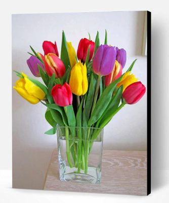 Colorful Tulips Paint By Number