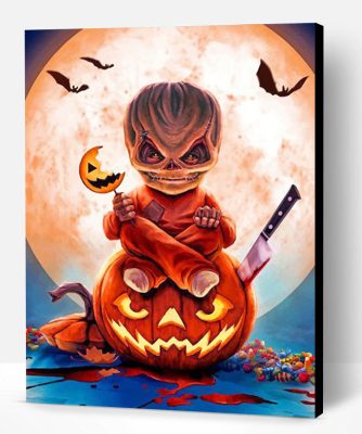 Creepy Sam Trick R Treat Paint By Number