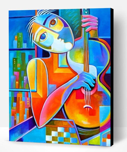 Cubism Guitarist Paint By Number