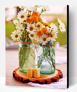 Daisies In Jar Paint By Number