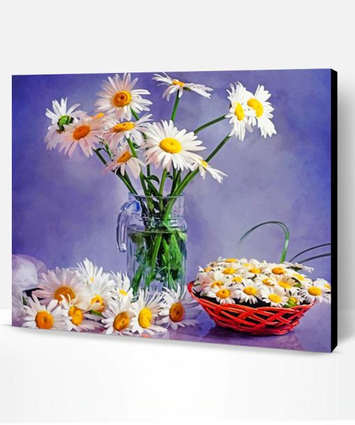 Daisies Vase Paint By Number