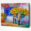 Donkey And Sunflowers Paint By Number