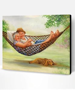 Elderly Couple On Hammock Paint By Number