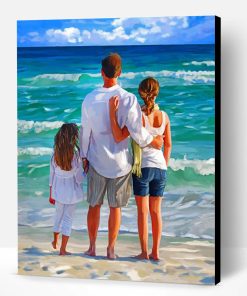 Family In The Beach Paint By Number