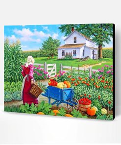 Farmer Woman Paint By Number