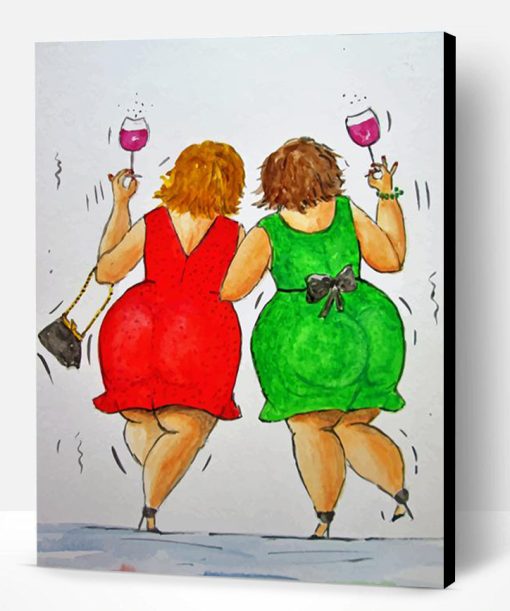 Fat Ladies Friends Paint By Number